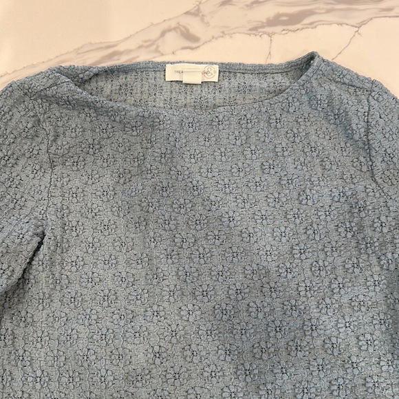 TREASURE & BOND blue blouse size small - Picture 5 of 10